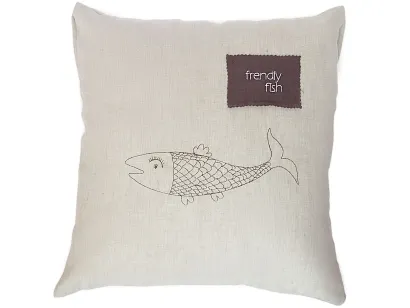 Декоративная подушка Арт-студии Решетняк Дружелюбная рыба